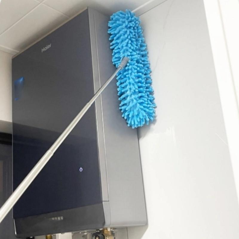 Extendable Telescopic Cleaning Duster Brush, Long Handle Snowflake Microfiber Dusting Wand, Adjustable Length for Ceiling Fans, Furniture & Electronics