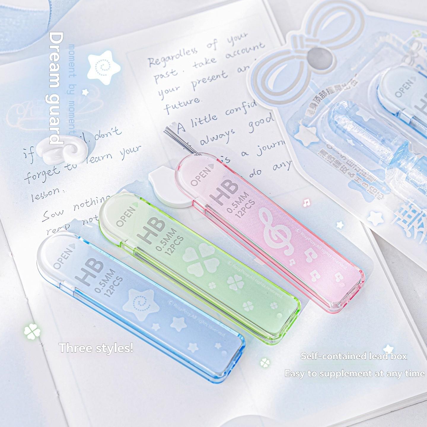 Student-Designed Continuous Lead Automatic Pencil Set, Ideal for Academic Use, Durable & Smooth Writing Instrument