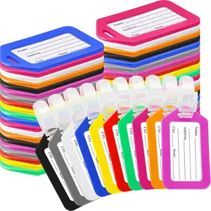 200 Pcs Luggage Tags Bulk, Suitcases Backpack Baggage Name Tags with ID Card for Travel Wedding Back to School
