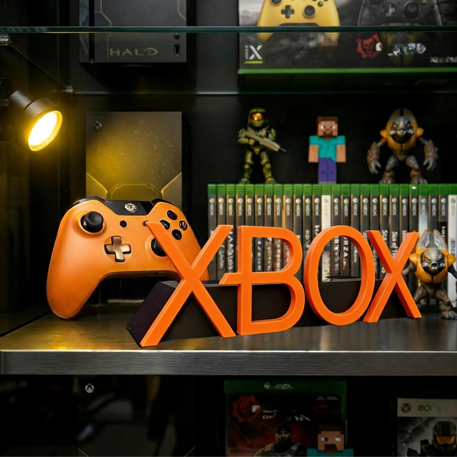 Xbox Series X/s Controller Stand, 3D Letter Design, Multi-Color Gamepad Holder, Desktop Display Mount, Gaming Desk Decor & Accessory