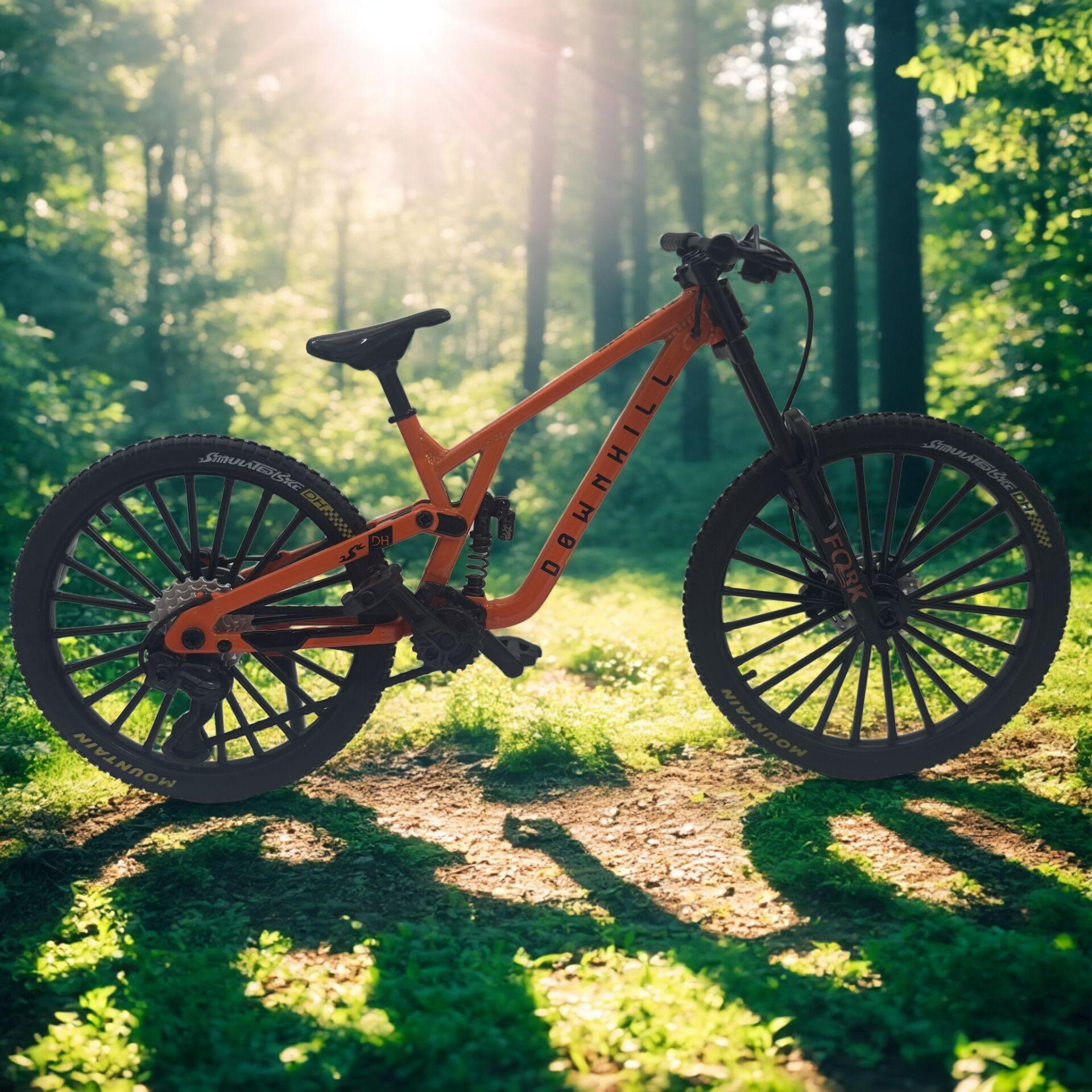 New Alloy Bicycle Model, Realistic Design Mountain Bike, Road Bike Desktop Decor, Collectible Mini Bike, Office & Home Decoration, Christmas Gift, No Power Needed