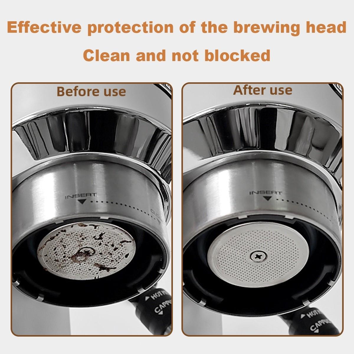 58mm Espresso Bottomless Portafilter Tool - 3 Ears Bottomless Portafilter with Solid Wood Handle, Stainless Steel Naked Portafilter Along with Filter Basket + Storage Box, Compatible with Barsetto BAE01, BAE02, Calphalon Temp IQ