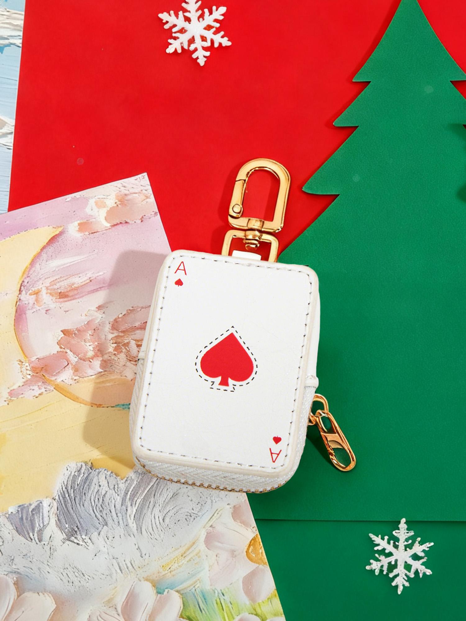 Lucky God Ace Charm, Charms for Bags, Mini Cute Bag Accessory, Fun Choice Jewelry, Unique Gift Idea for Various Occasions, Perfect Christmas & Valentine's Day Present, Bag Charm Keychain