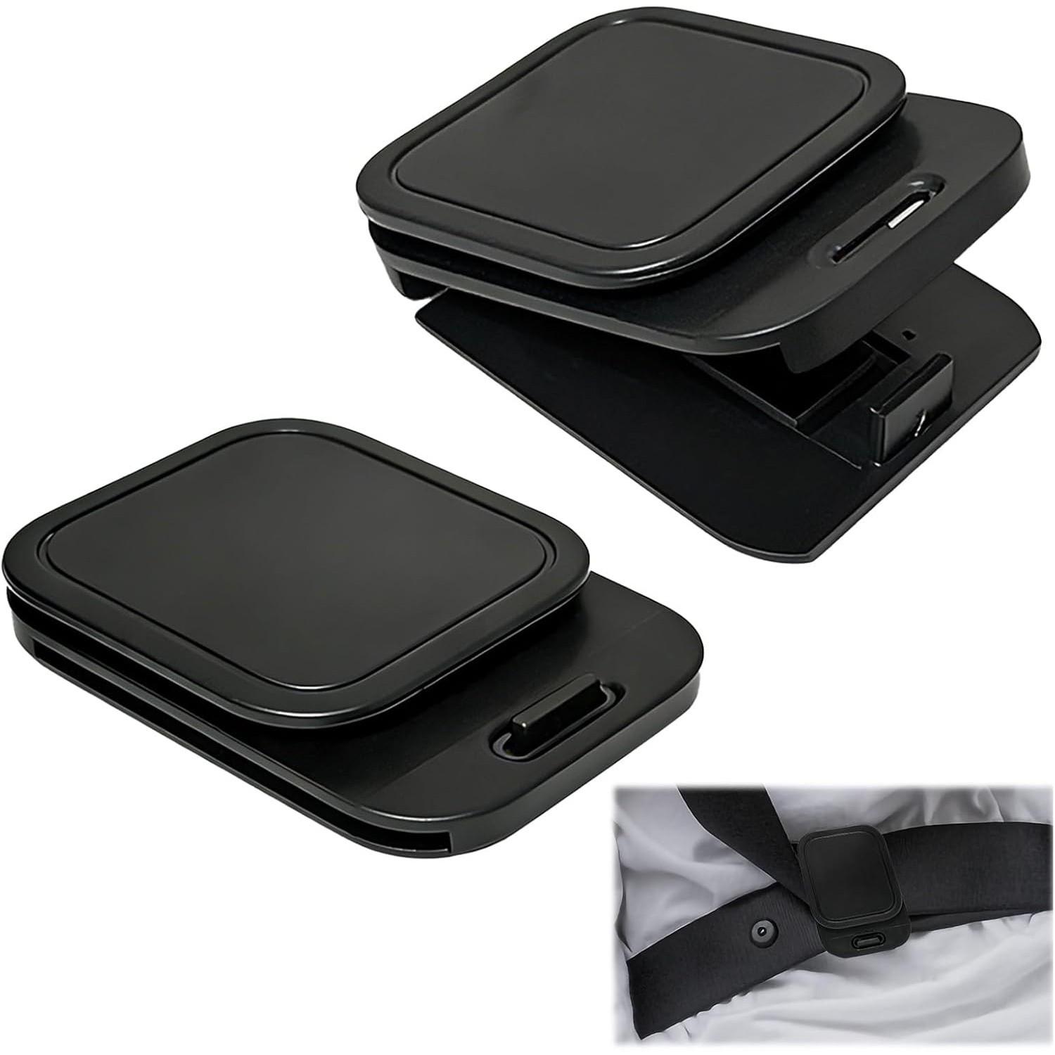 2 Pack Adjustable Car Seat Belt Positioner Clips, Universal Seatbelt Adjuster with Secure Non-Slip Hold, Shoulder Strap Positioner for Comfortable Driving, Fits Most Cars, SUVs, RVs, Trucks & MPVs