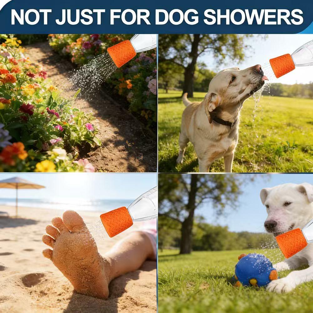 Portable Outdoor Shower Bottle Accessory, Beach Shower Sprayer Attachment, Ideal for Hiking, Camping, and Outdoor Activities