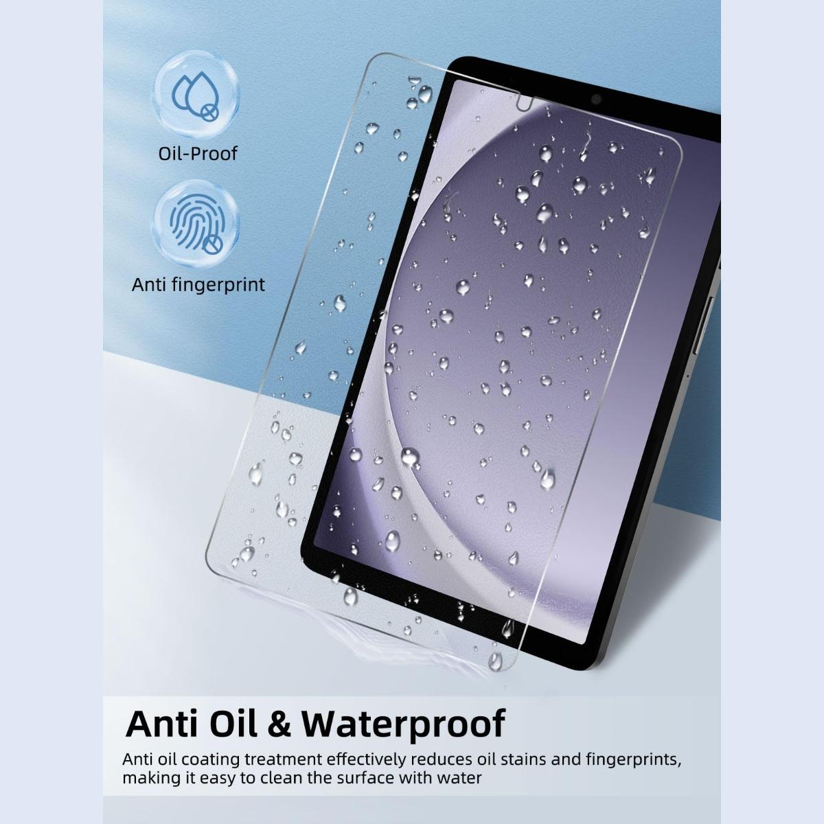 JESS 2 Pack Screen Protector for Galaxy Tab A9 8.7 inch/ A9 Plus 11 Inch 2023, HD Tempered Glass 9H Film Guard for 11" Tab A9+ 5G Tablet (SM-X210/X216/X218)