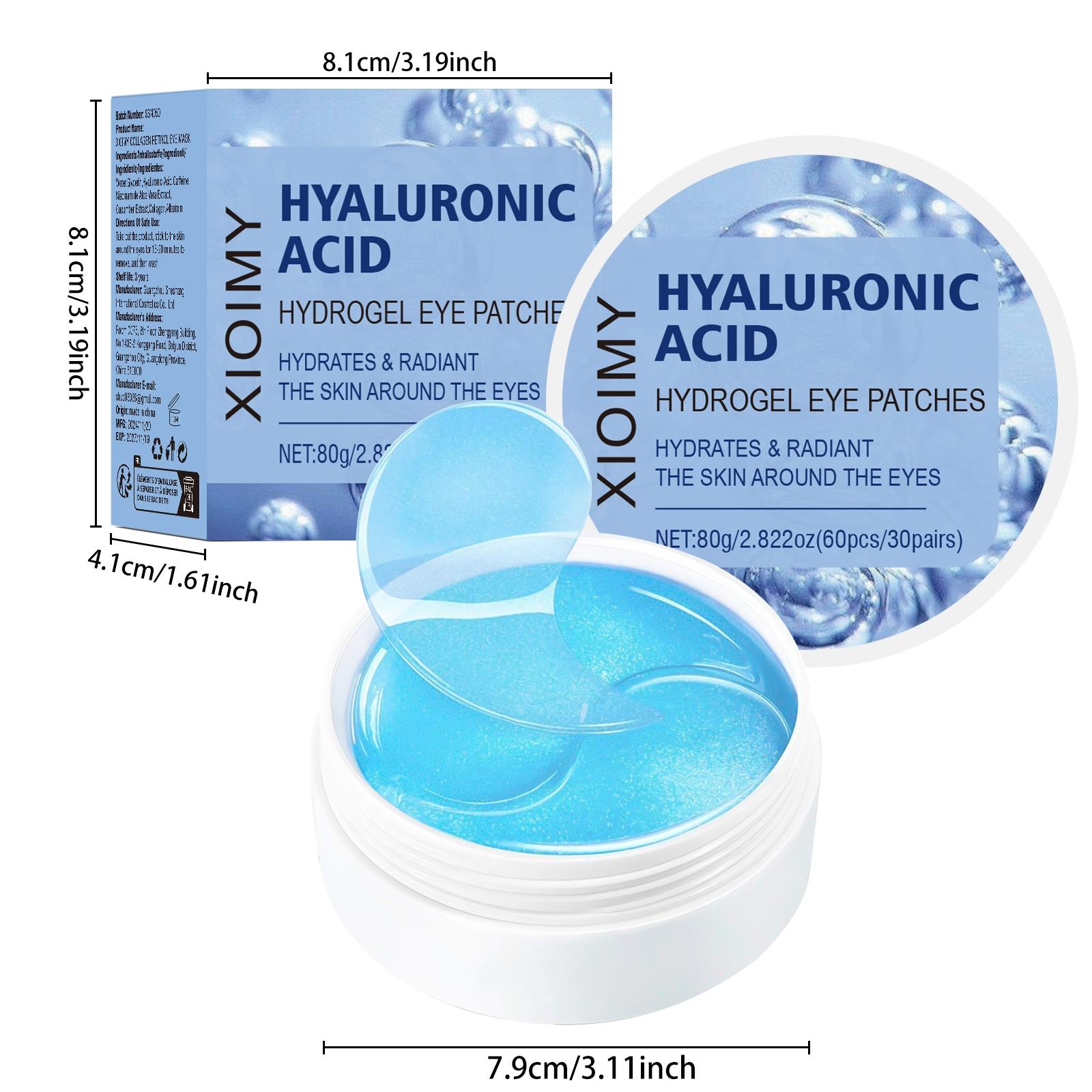 60pcs Eye Mask Set, Strong Moisture Boosting & Firming, with Retinol & Hyaluronic Acid, for Brightening & Elasticity Enhancement