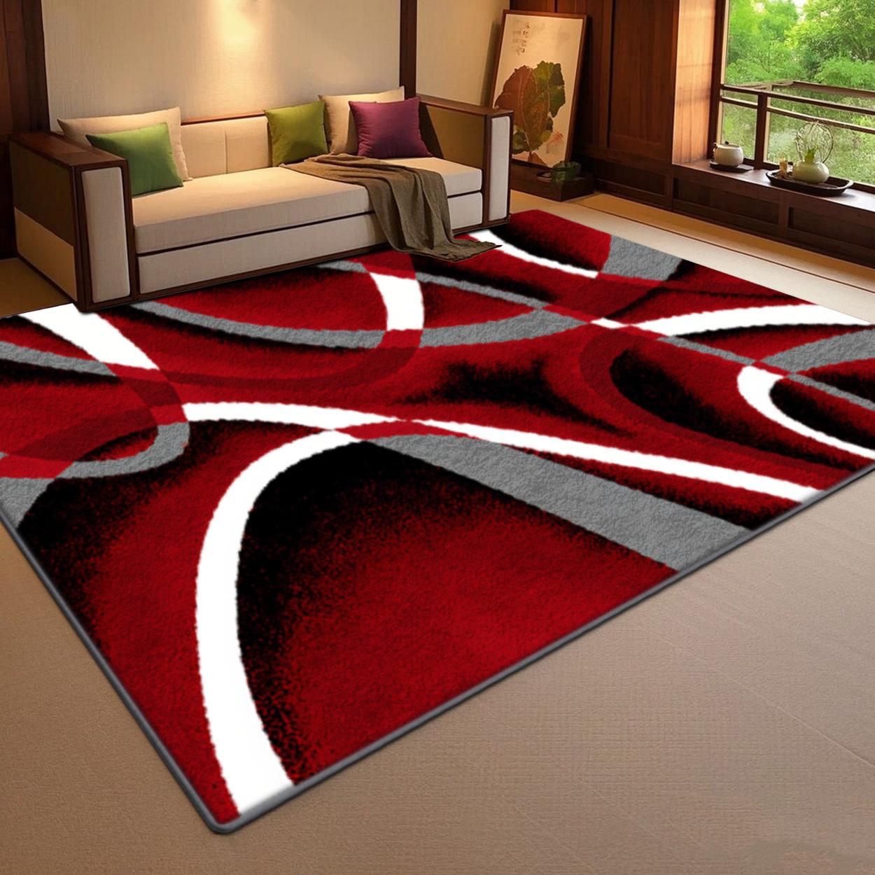 Velvet soft and comfortable patterned printed carpet, suitable for multiple scenarios, available in various sizes, soft and non-shedding, Decorative Area Rug