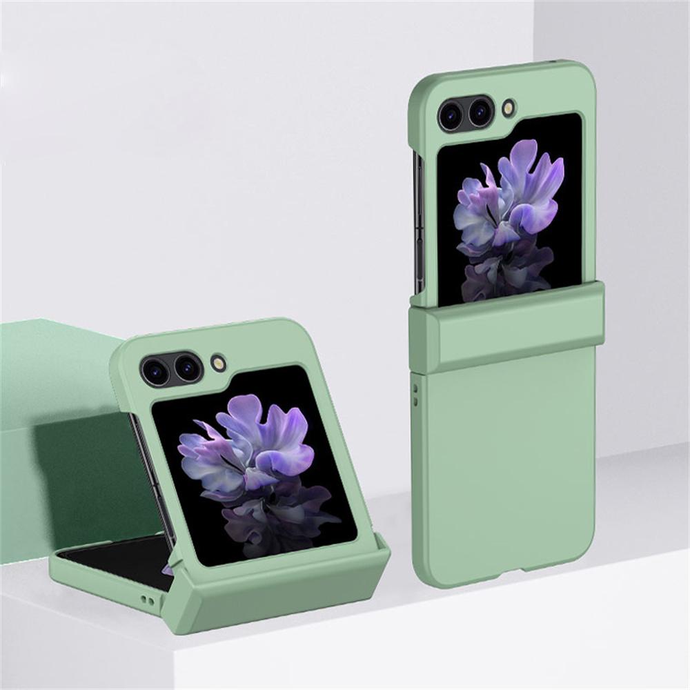 Luxury 3-in-1 Hinge Protection Foldable Smartphone Casing for Samsung Galaxy Z Flip 3/4/5/6/7, Ultra-Thin Shockproof Hard PC Armor Accessory for Handheld Devices, Polycarbonate