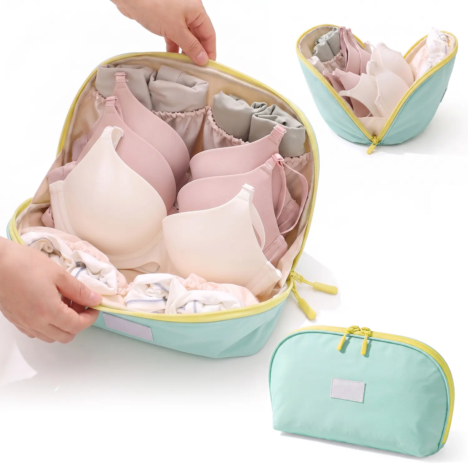 Travel Underwear Organizer Bag, Bra Organizers for Luggage,  Portable Lingerie Storage Bag for Clothes, Bras, Panties, Socks, Luggage Organizer Bags, Travel Essentials
