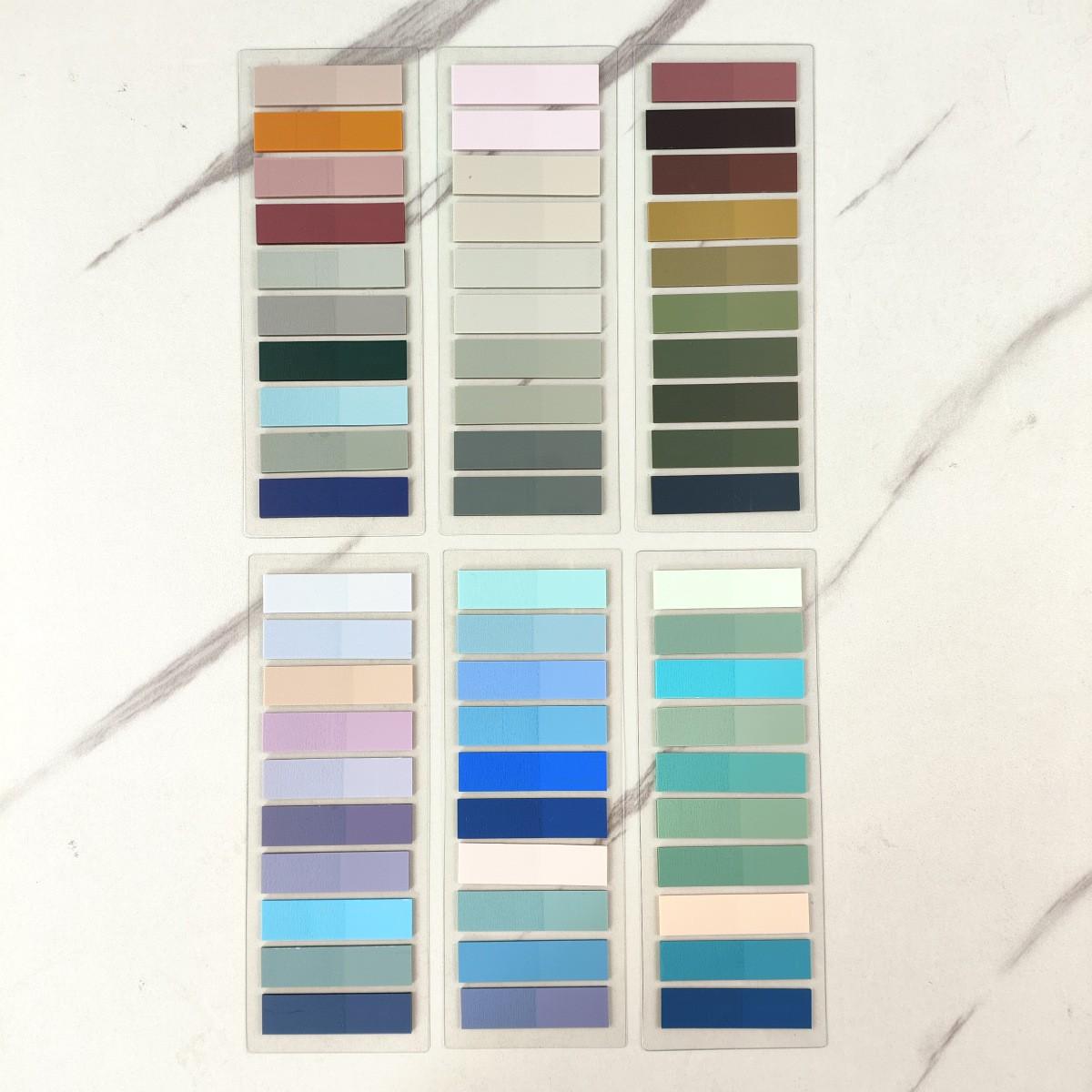 6pcs Colorful Adhesive Sticky Note, Page Markers Sticky Index Tabs, Writable Tabs Stickers For Book Markers, Sticky Labels