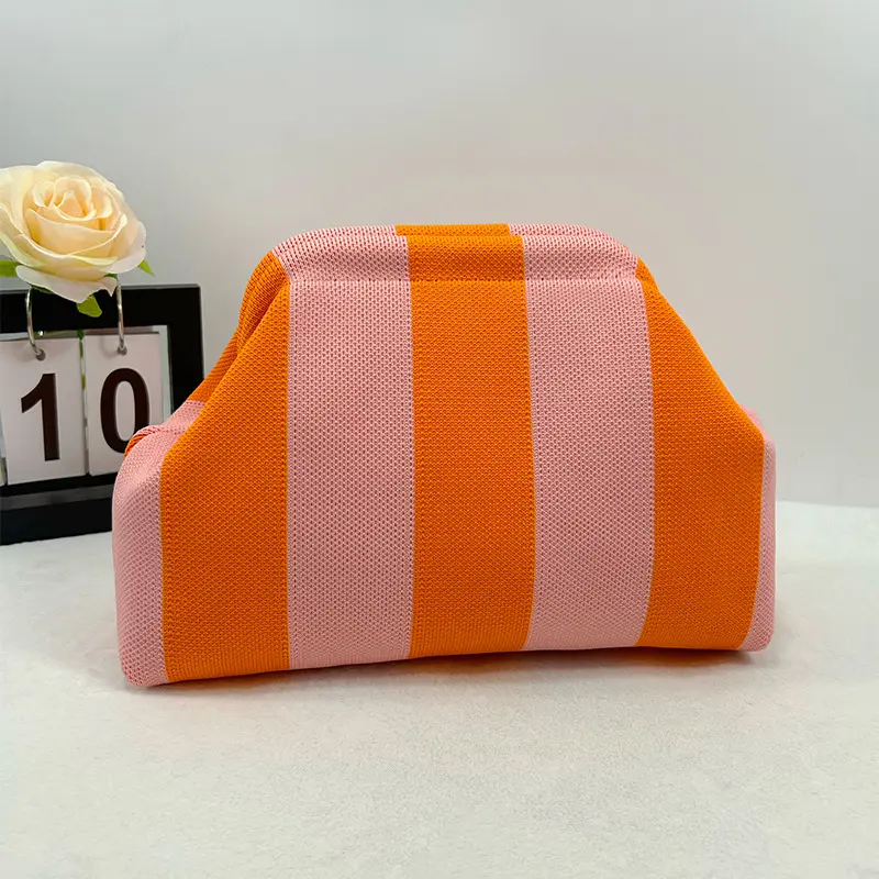 Coarse striped pink orange