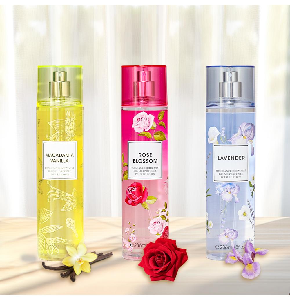 8 FL OZ Hair & Body Fragrance Mist for Women - Long-Lasting Perfume, Perfect for Dating, Parties and Gift Giving Floral Mint Scent Lightweight Scent Highly Scented