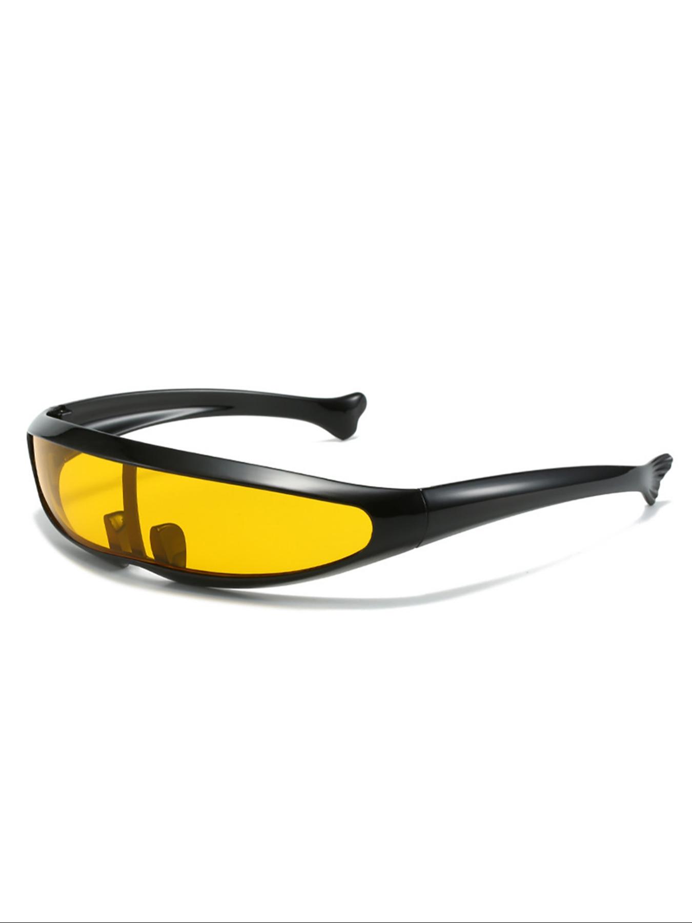 New Dolphin Sunglasses, Wolverine Fish Shape Glasses, Space Robot Men's Outdoor Sports Cycling Shades, Cute Animal Pattern, All Seasons