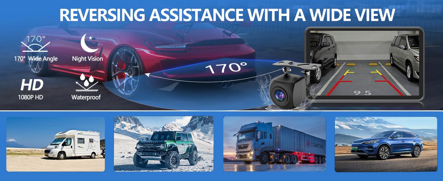 【PASLDA】Portable Wireless Carplay Car Stereo, 7" HD Touchscreen for Car with Apple CarPlay & Android Auto with Backup Camera/Mirror Link/Voice Control/Bluetooth/GPS/AUX for All Vehicles 【PASLDA】Portable Wireless Carplay Car Stereo, 7" HD Touchscreen for Car with Apple CarPlay & Android Auto with Backup Camera/Mirror Link/Voice Control/Bluetooth/GPS/AUX for All Vehicles