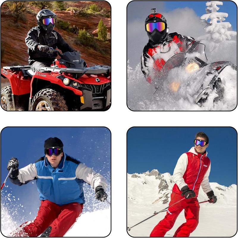 Stylish Glasses For Bicycling - Fog Proof And Warm, Adjustable Cool Skull Retro Riding Motorcycle Goggles