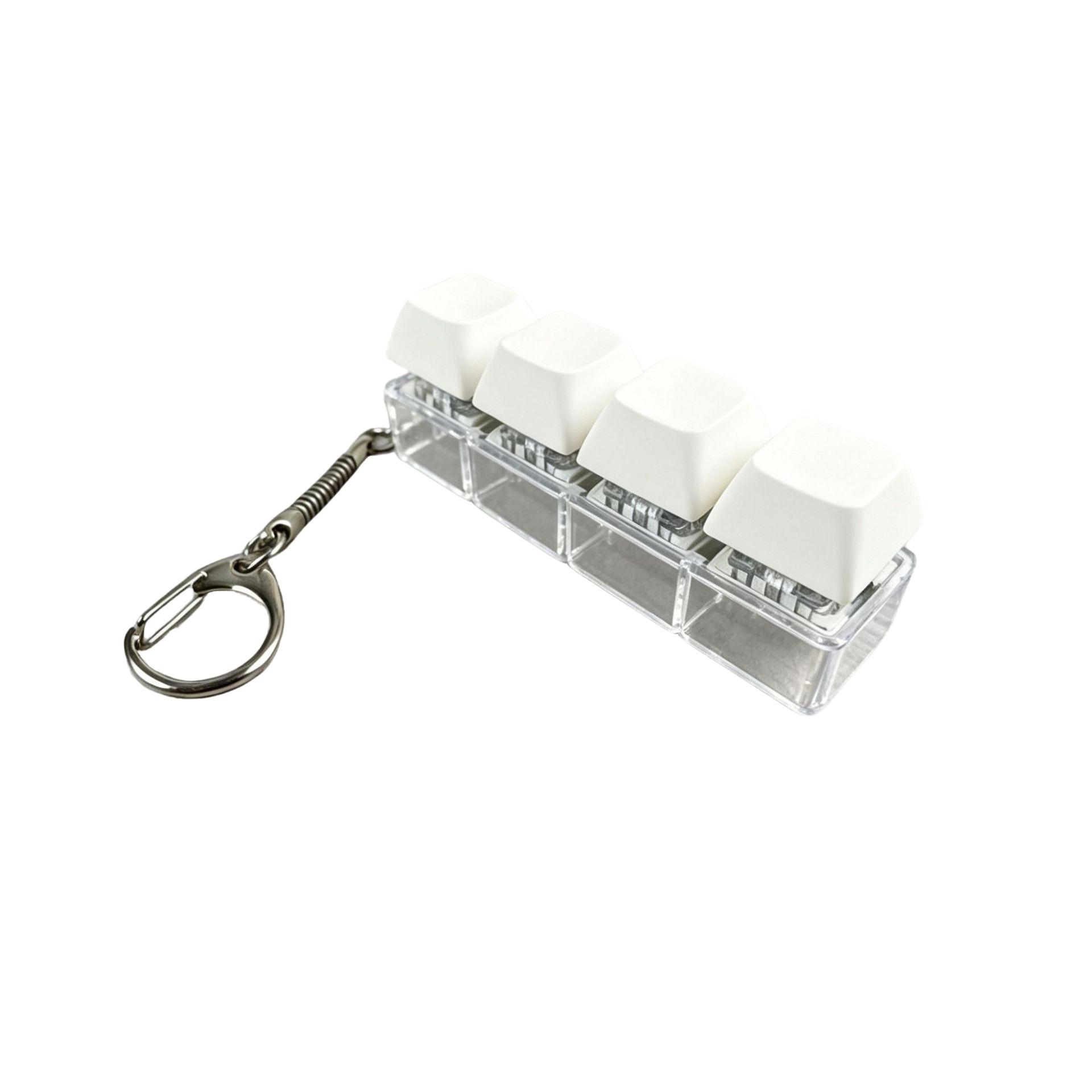 Unique Press-Down Keychain, Unisex Multi-Color, No Glow, Stress Relief Finger Toy, Fun Accessory, Gift Ornament, Keycap Pendant, Fidget Keyring