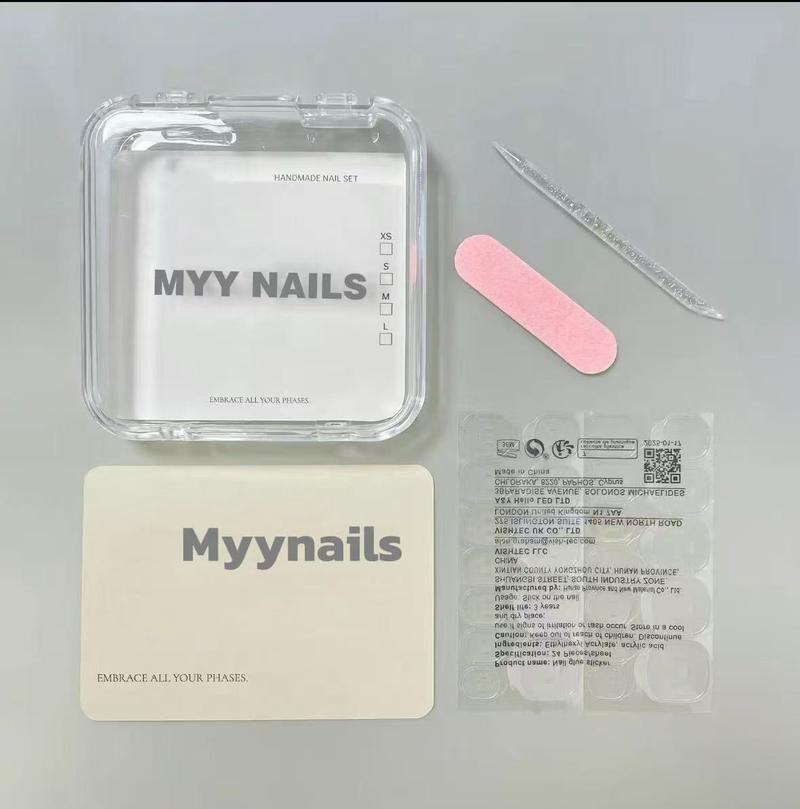 Aura--20sets handmade press-on nails selectable size and length random style