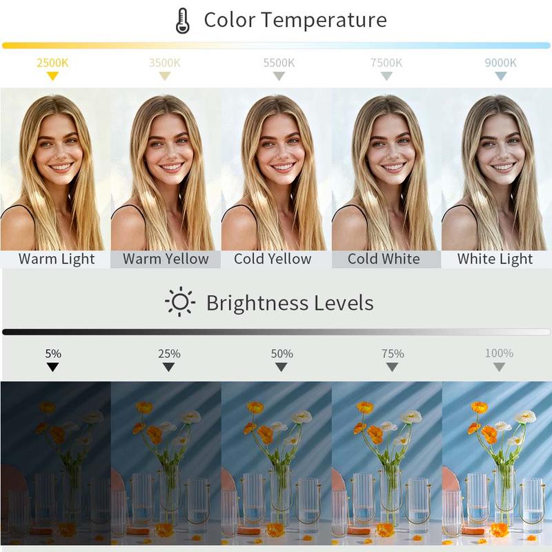 Magnetic Selfie Ring Light for iPhone, Portable Phone Fill Light, Supports Video Recording, Rechargeable LED Lamp for Photography, Vlogging, Makeup, Selfie Led Lights