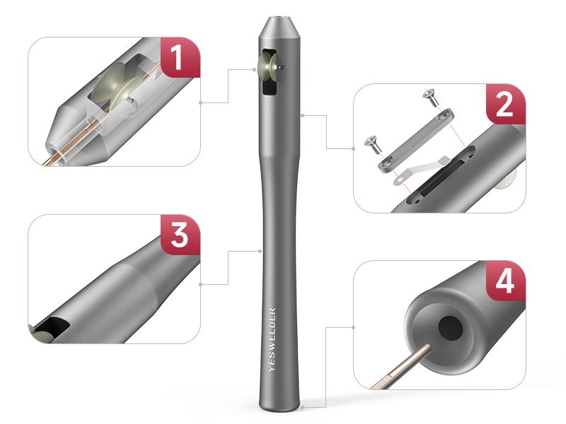 YESWELDER TP-02 TIG Welding Finger Feeder Pen | Rod Holder Fits 1/32"-1/8" TIG Wire | Precision TIG Filler Metal Tool YESWELDER TP-02 TIG Welding Finger Feeder Pen | Rod Holder Fits 1/32"-1/8" TIG Wire | Precision TIG Filler Metal Tool