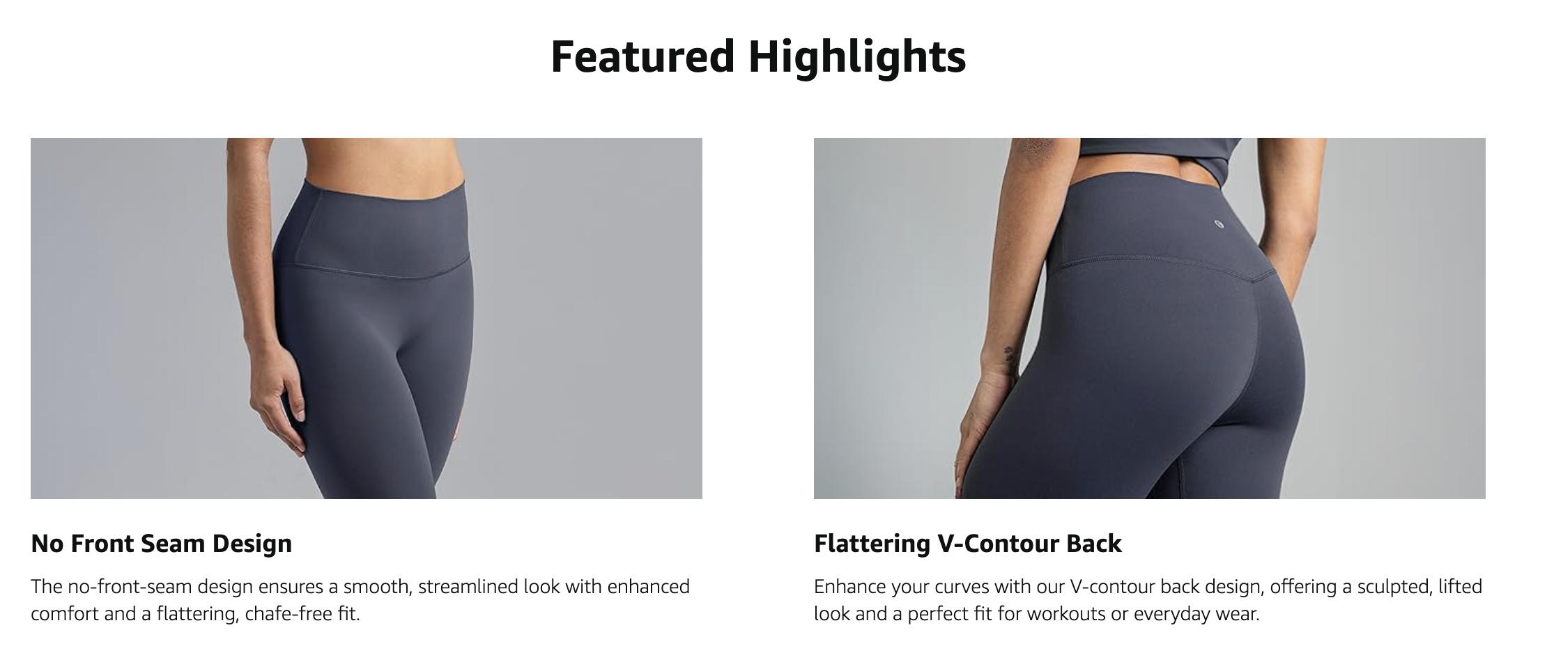Colorfulkoala Women's No Front Seam Yoga Capri 21" Dreamlux High-Waisted Tummy Control Workout Leggings with Hidden Pocket Petite Length Colorfulkoala Women's No Front Seam Yoga Capri 21" Dreamlux High-Waisted Tummy Control Workout Leggings with Hidden Pocket Petite Length