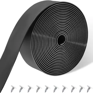 Vinyl Straps for Patio Chair Repair Kit 2'' Wide 10 Ft Long Replacement Straps + 10 Free Rivets for Outdoor Lawn Furniture Chaise Lounge Repair (Black)