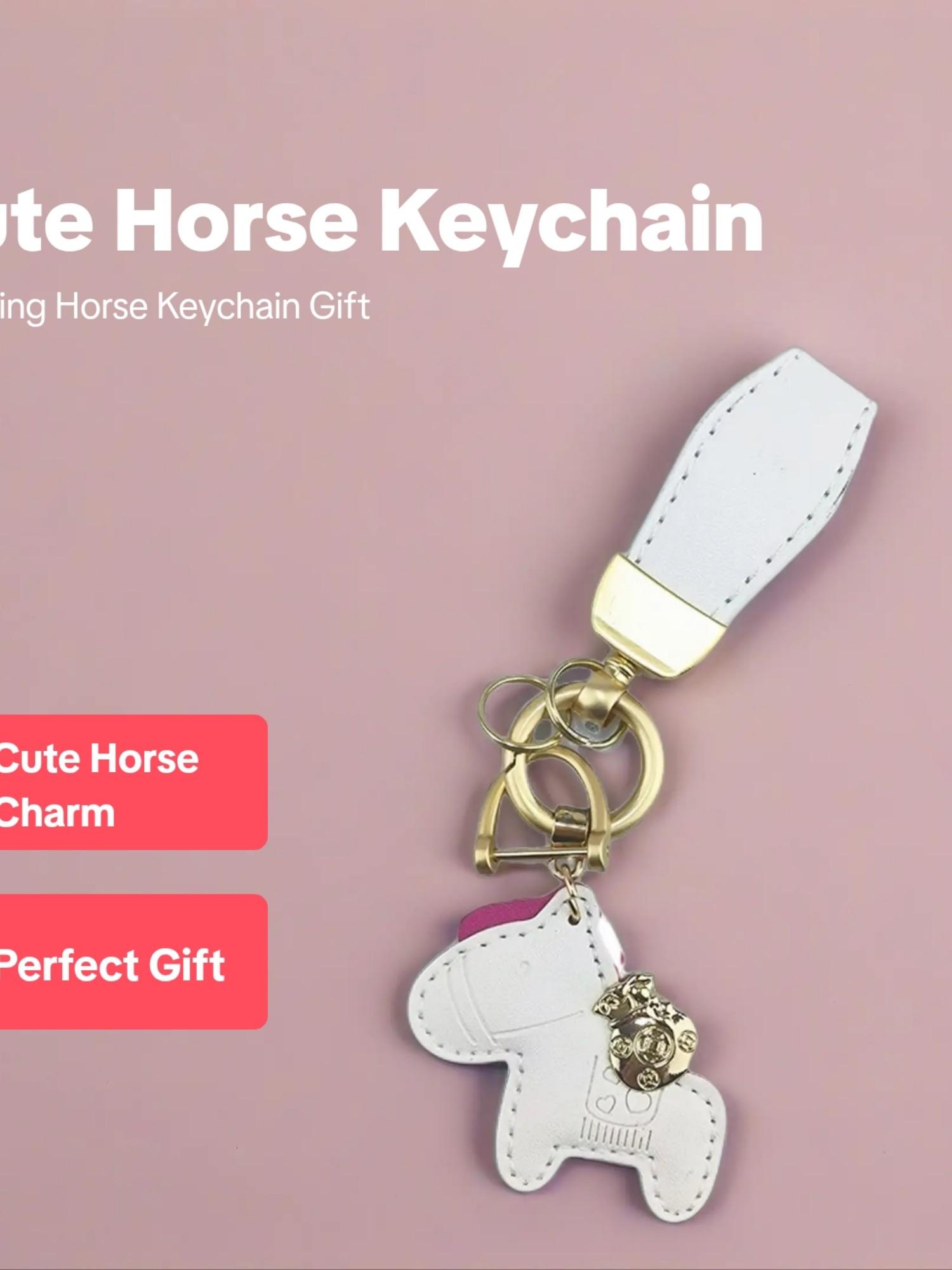 Lucky Horse Keychain "Get Rich Immediately" Cute Bag Charm for Women