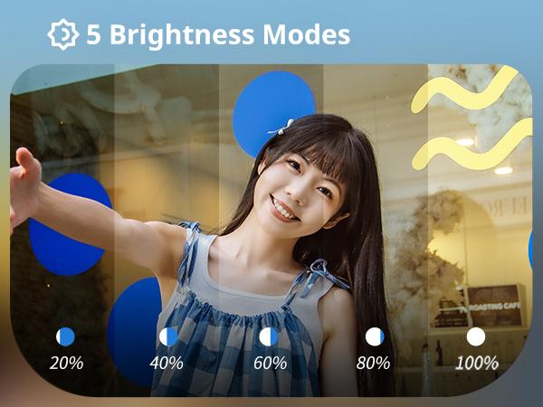 SmallRig 3-in-1 Magnetic Selfie Light for iphone17 Pro/MAX, Phone Light with a Mirror, Instant Attachment for MagSafe, for Selfies,Makeup,Live Streaming,Video Conference,360° LED Ring Light and Phone Stand,Vibe P48 4656/4933