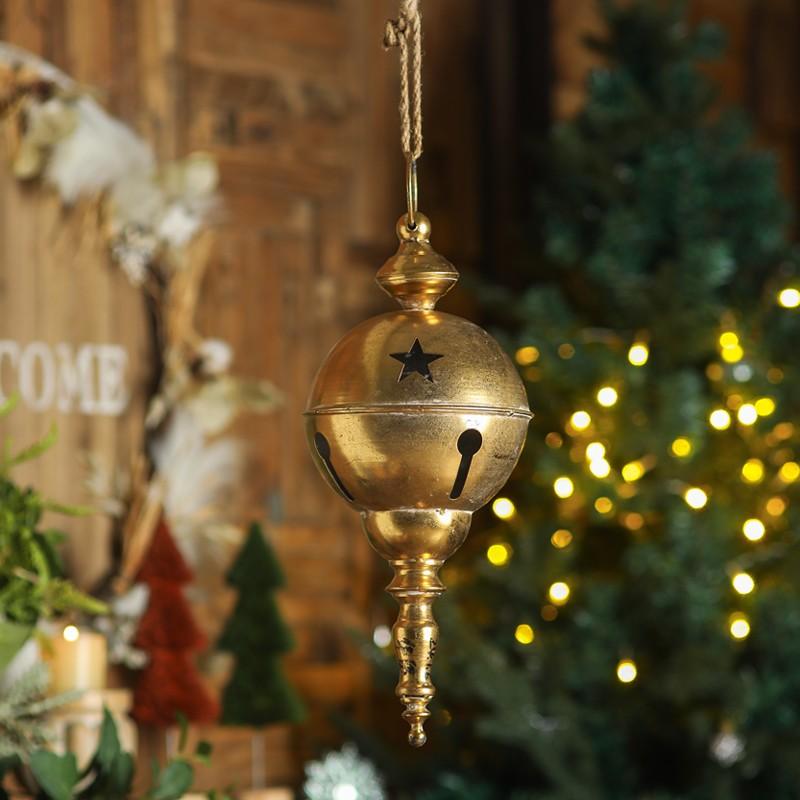 Retro Outdoor Wind Chime Wall-Mounted Decorative Item, Vintage Garden Hanging Ornament, American-Style Courtyard Bell Decoration