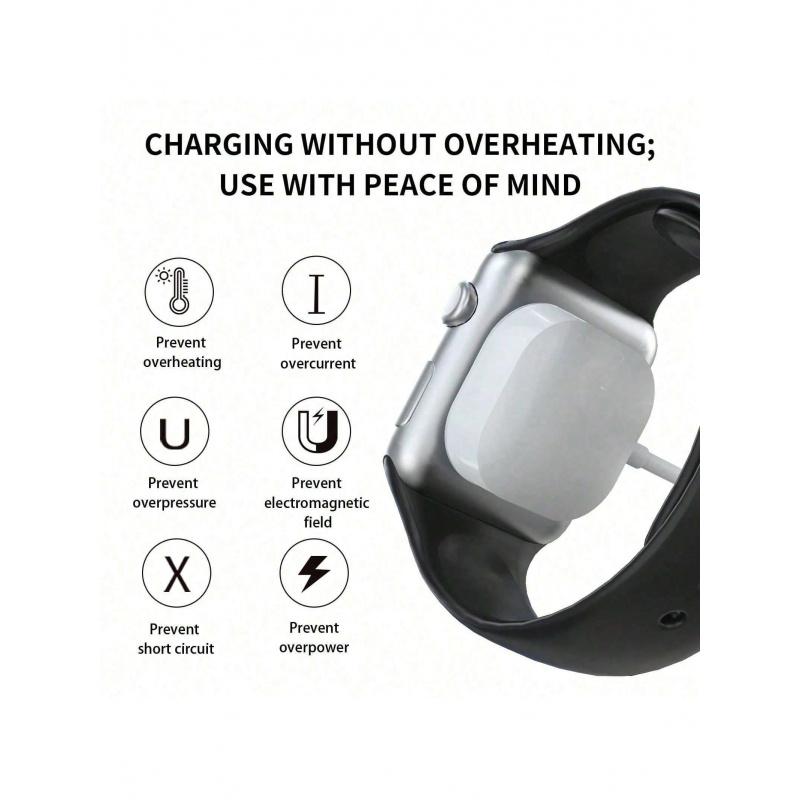 Wireless watch charger, magnetic charging cable, compatible with all models, Smart Watch Charger