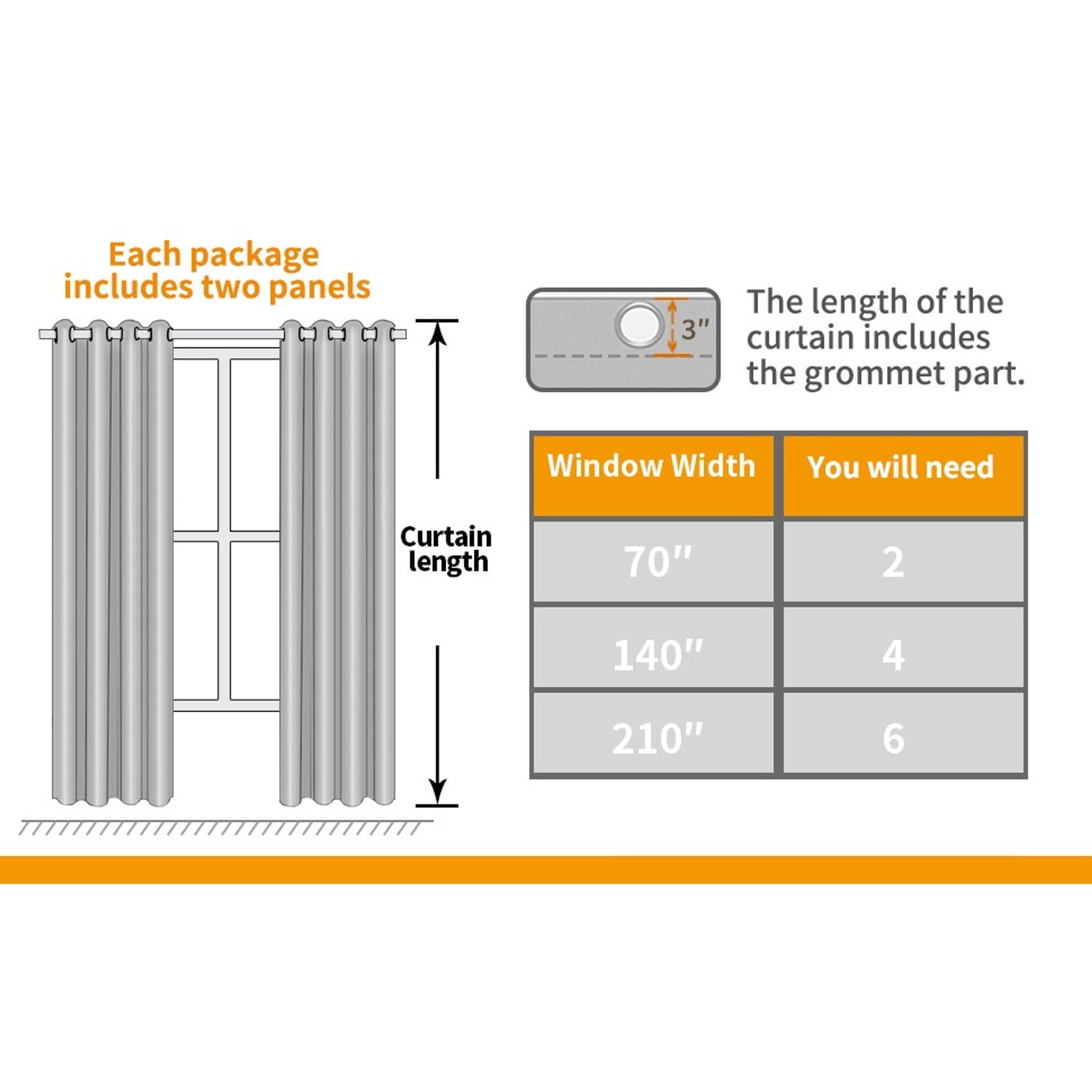 Linen Blackout Curtains 63 Inch Length for Bedroom Living Room, Beige Thermal Insulated Grommet Window Drapes, 2 Panels, 52 X 63 InchGift