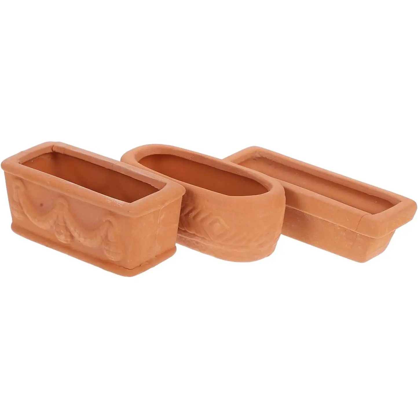 3 count Mini Terracotta Pots Small Bonsai Planter Durable Red Clay Flowerpots for DIY Garden Crafts Desktop and Windowsill   Pots Cute  Flower for Dollhouse and Event