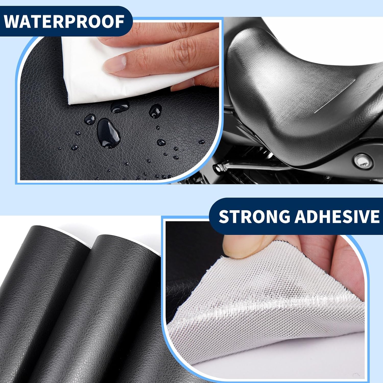 Self Adhesive Leather Repair Patch, 1 Roll Elastic Leather Repair Tape, Multifunctional Leather Repair Kit for Sofa Car Seat