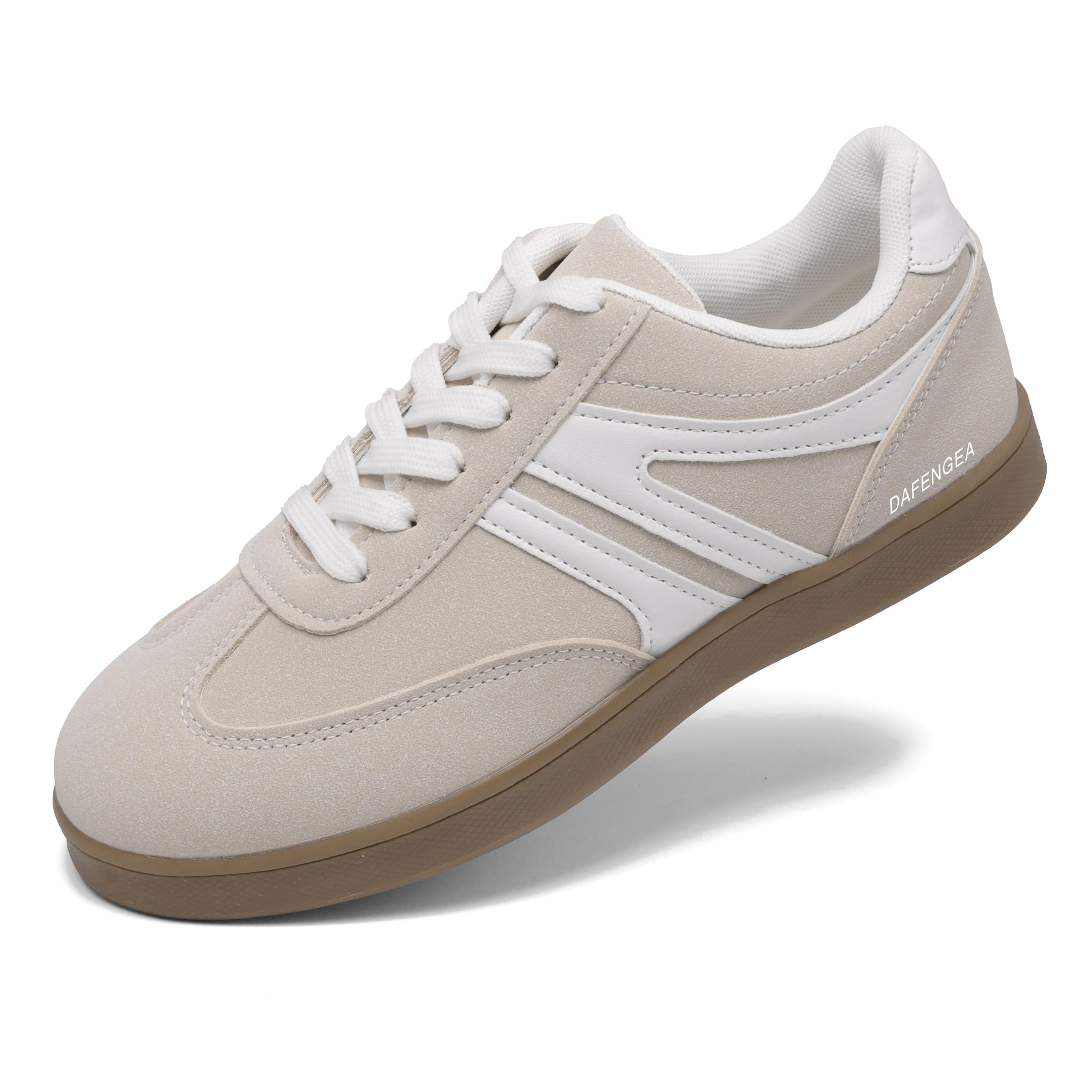 Women's Round Toe Casual Sports Sneakers Lace-Up Comfortable & Breathable Suitable For Outdoor Daily Wear Fashionable And Versatile 4 Seasons