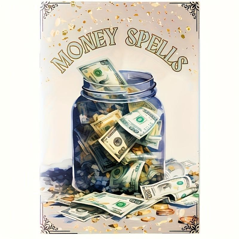Prosperity Ritual Handbook with Candles Crystal Energy Arrays, Enhance Wealth Manifestation, Money Magic Spells, Boost Daily Financial Abilities