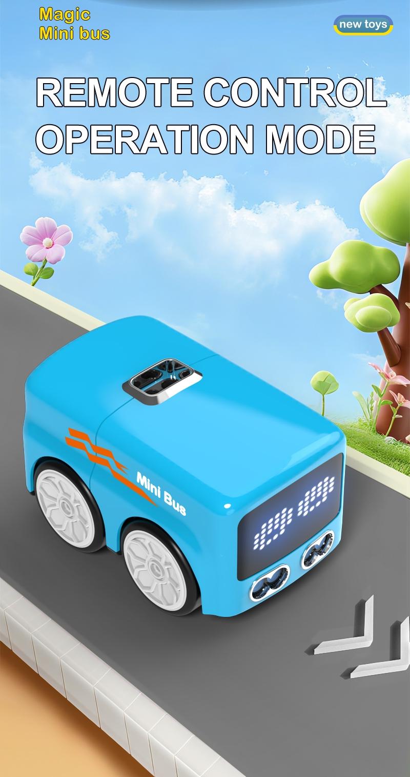 Magic Mini RC Bus Remote Control, Gesture Sensing, 5 Fun Modes, Smart Follow, Automatic Expression Change, Unisex Toy for Kids over 3 Years