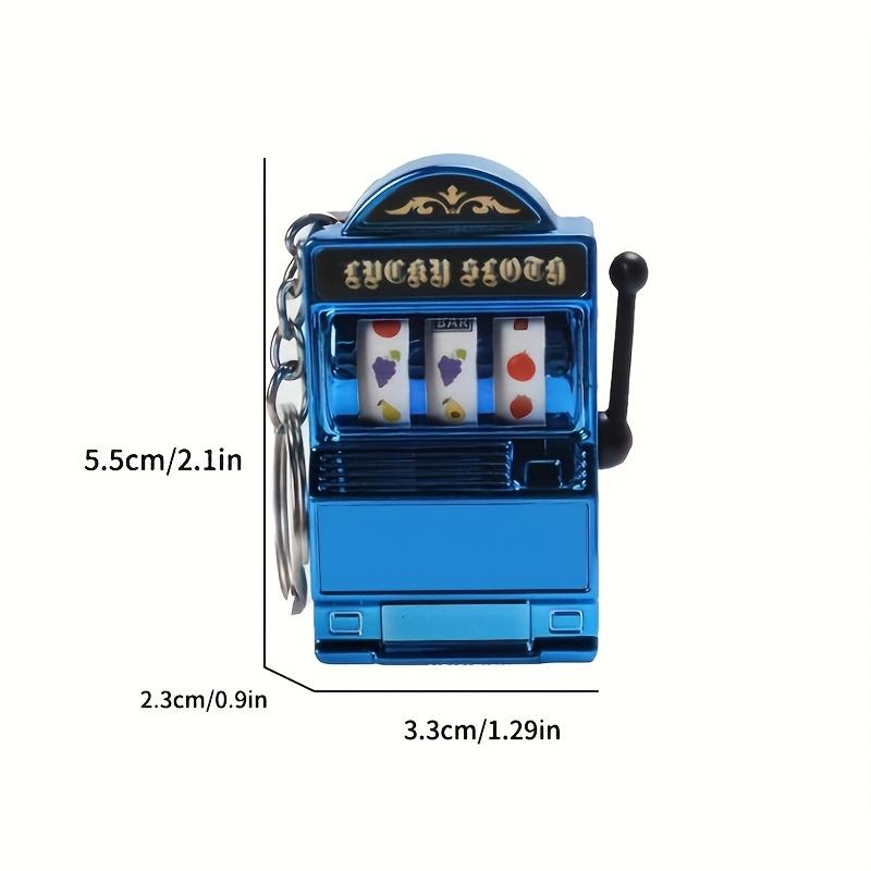 Fashion Style Slot Machine Keychain, Creative Plastic Phone Charm, Unique Bag Accessory, Perfect Gift for Gamers & Collectors, Cool Keychains