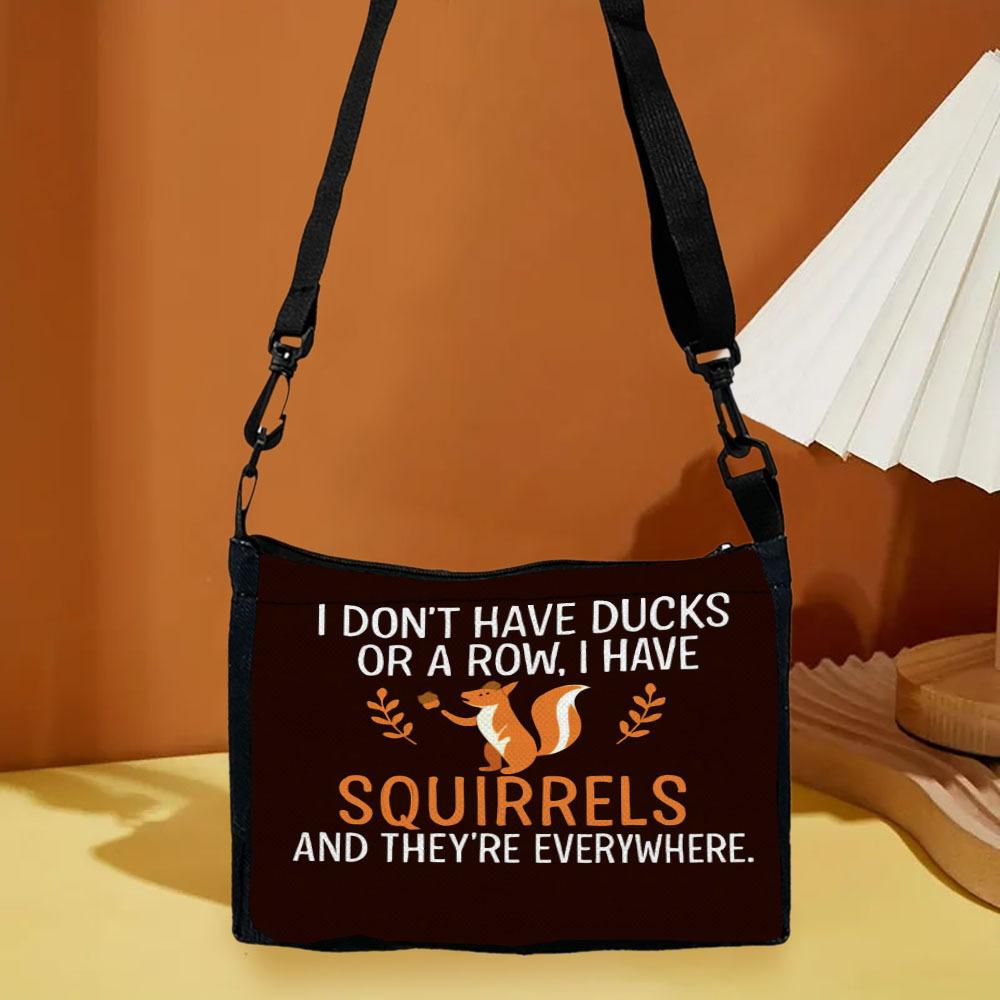 7 Cute squirrel canvas compact shoulder bag, party accessories, must-have for trend lovers 7.14