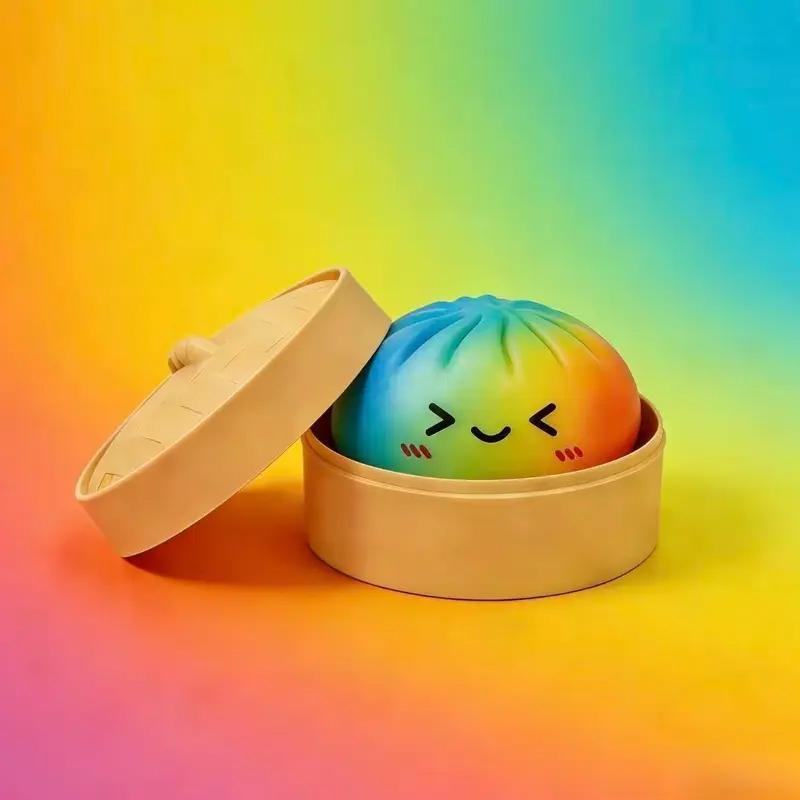 Expressive Big Dumpling Squishy - Blind Box, Mysecret Bun Fidget Toy, Soft TPR Material, Stress Relief, Unboxing Surprise, Random Style per Pack.Valentine's Day and Easter gifts, suitable for adult to exchange gifts
