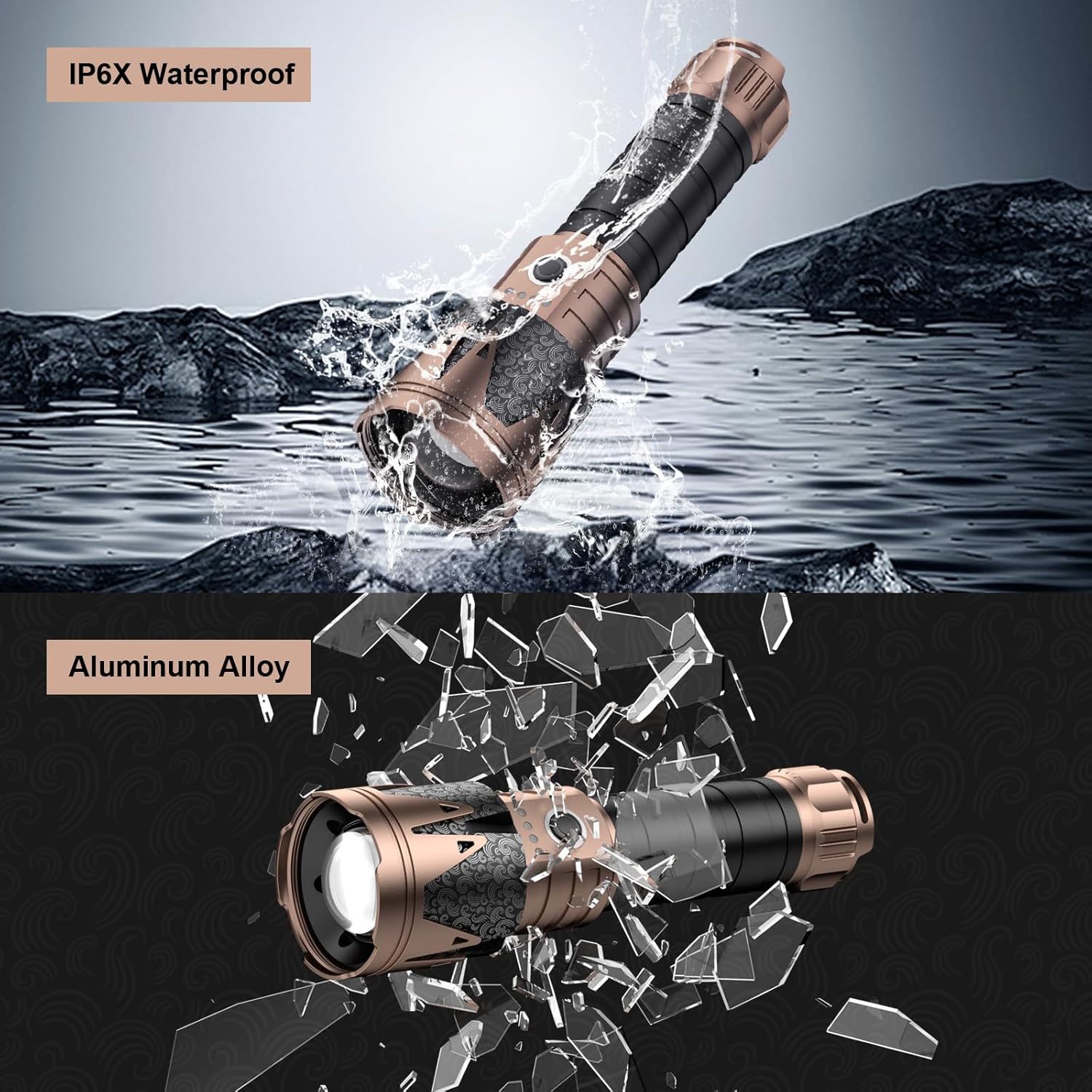 SKYFIRE 2000J flashlight Totem,High lumen, super bright,Rechargeable, outdoor lighting,Lighting, ignition and charging three in one #springtok SKYFIRE 2000J flashlight Totem,High lumen, super bright,Rechargeable, outdoor lighting,Lighting, ignition and charging three in one #springtok
