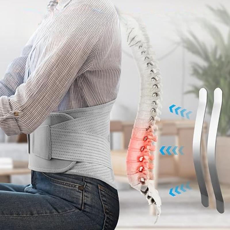 NEENCA Compression Back Brace for Lower Back Pain, Herniated Disc, Lumbar Strain – Breathable Lumbar Support for Work, Lifting, Sciatica, Scoliosis