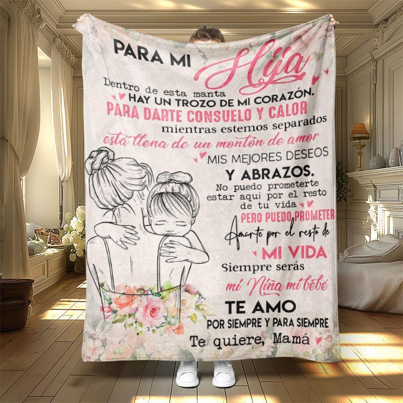 Room Decor Modern Style Letter Print SoftFlannel Blanket,1 Count Classic Floral PatternDurable Nap Throw for Home & Office, Warm &Cozy Blanket, Bedroom Decor Accessories.Halloween Decor soft throw gilmore girls blanket rest home