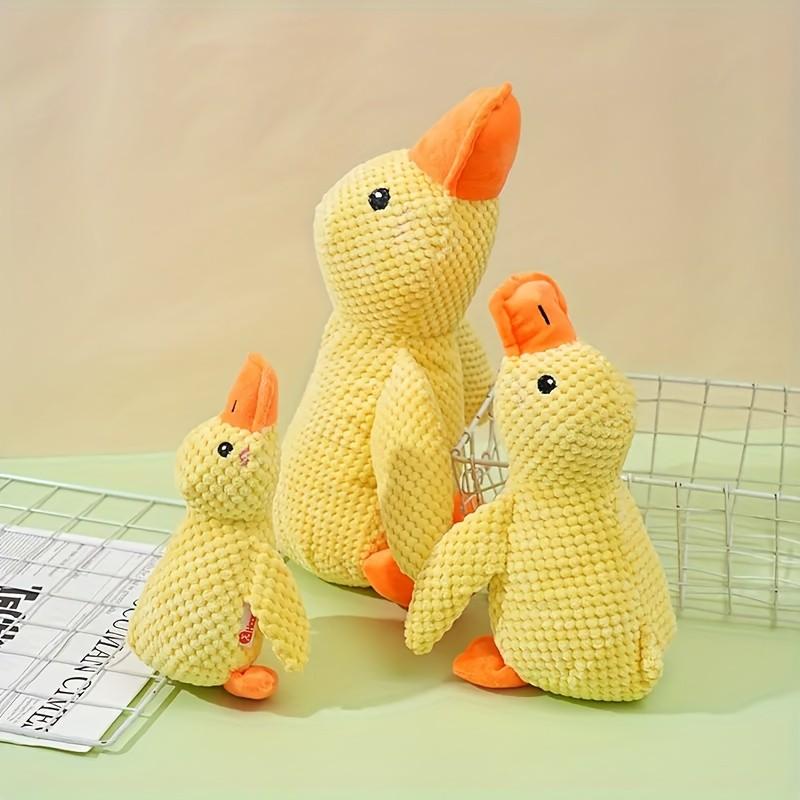 Plush Duck Dog Toy, Durable Chewable Pet Toy, Interactive Game for Dogs, Teething Relief, Suitable for All Sizes, Indoor Play
