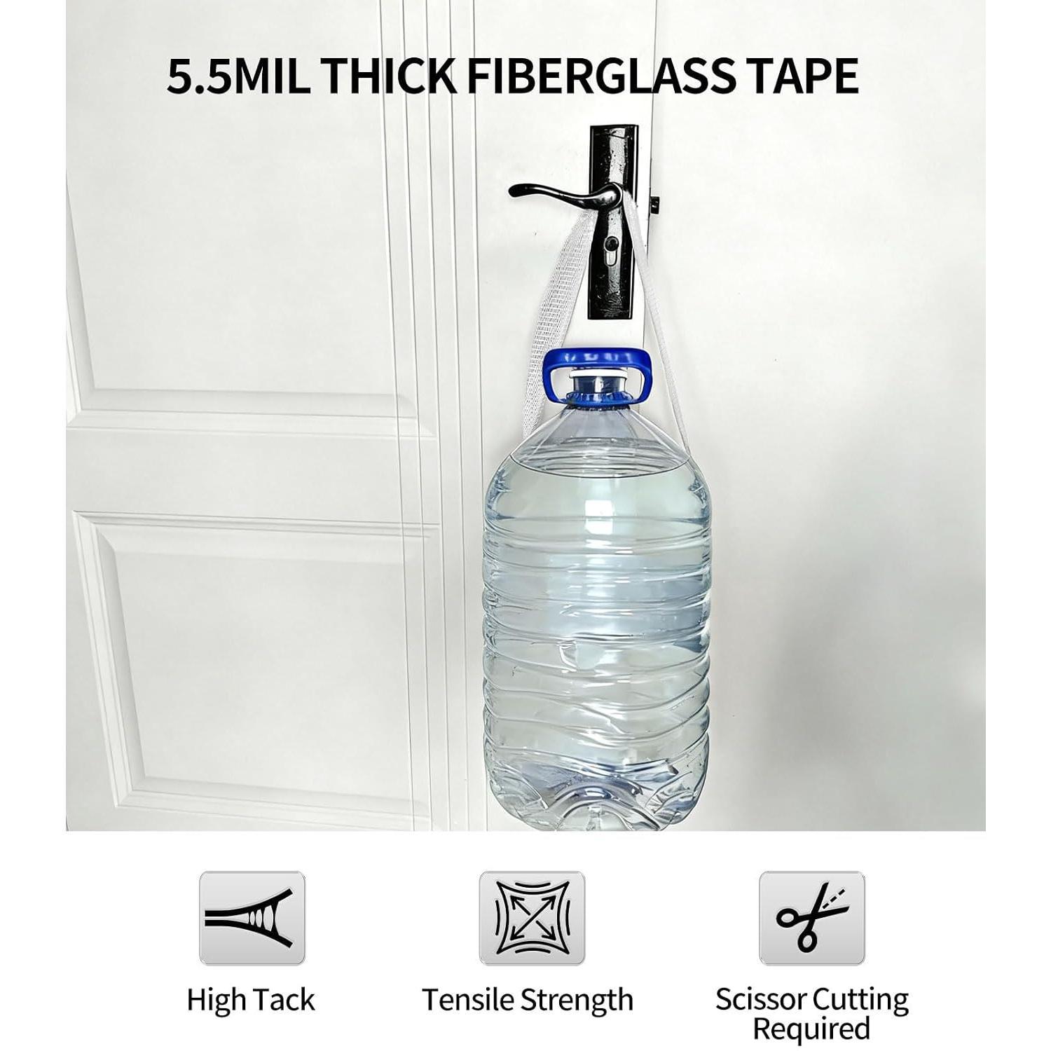 Mesh Fiberglass Strapping Tape Heavy Duty Clear Packing 1/2 Inch x 38 Yards | Adhesive,High Tensile Strength Resistant,for Shipping,Bundling,Industrial Packaging,Moving and Palletizing Mesh Fiberglass Strapping Tape Heavy Duty Clear Packing 1/2 Inch x 38 Yards | Adhesive,High Tensile Strength Resistant,for Shipping,Bundling,Industrial Packaging,Moving and Palletizing