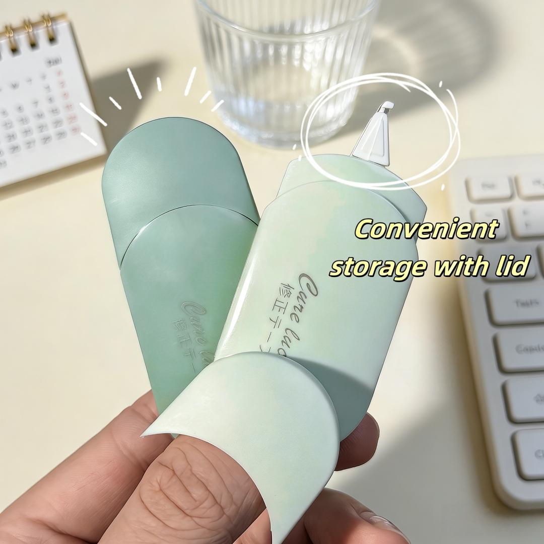 6-Piece Compact Portable Correction Tape Set, Ergonomic Handle, Smooth Coverage, Scratch-Resistant, Quiet Operation, Office & School Supplies