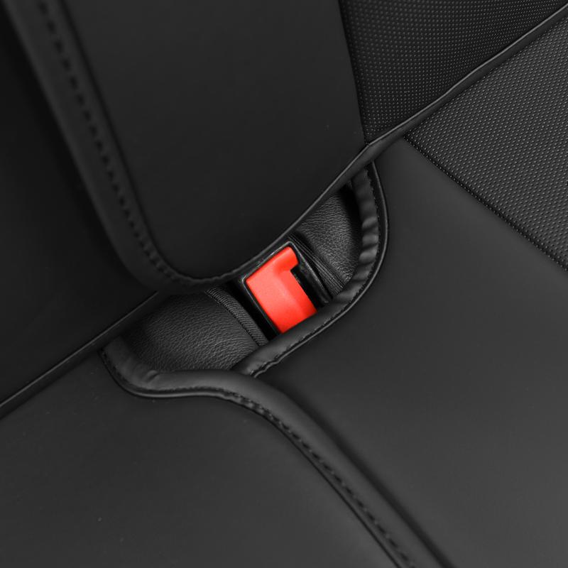 CAR PASS 2/5 seats Fluorescent Green & Nappa Leather Car Seats Cover Front Seats only Cushioned, Waterproof Fit for SUV Sedan Truck Pickup Vehicle