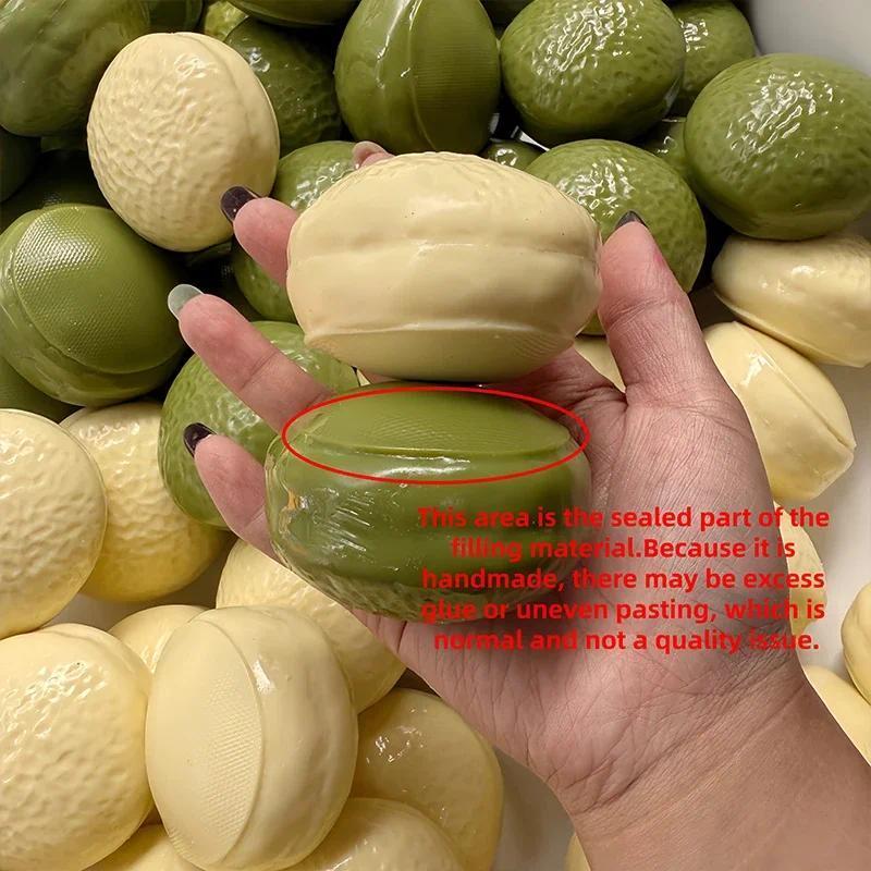 Creative Choco Pie Squishy Stress Ball Toys Soft Building Block Filling Squeeze Fidget Toy Adults ASMR Sensory Anti Stress Toys