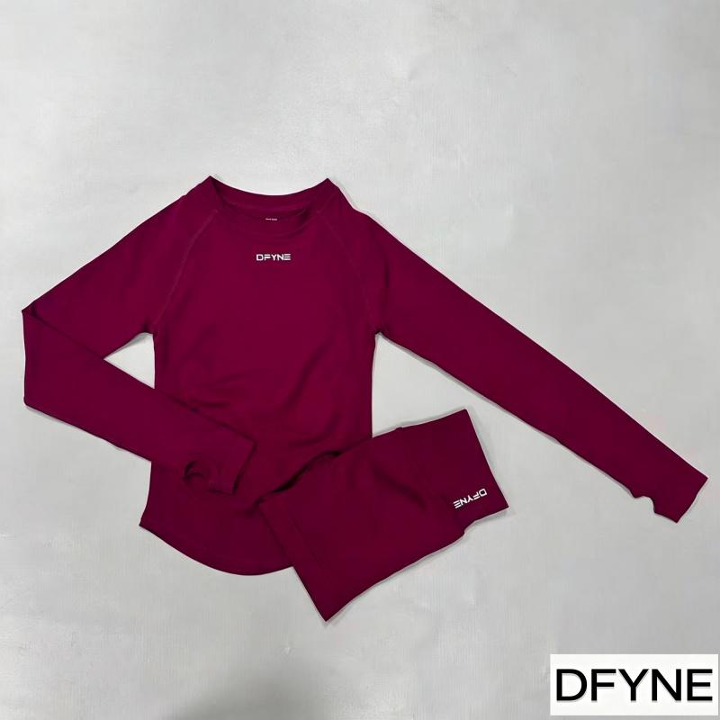 Dfyne Women's Seamless Long Sleeve High Performance Activewear Top - Lightweight, Breathable, 4-Way Stretch, Round Neck, Slim Fit, Multi-Size, Plus Size Gym Ootd Sporty Chic Tee for Yoga, Gym