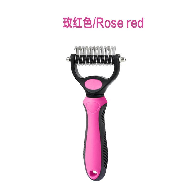 Original Pet Detangling Comb, Dual-Sided Fur Remover Tool, Wide Dog Grooming Brush, Reduces Shedding 95%, Ideal for Long Hair Dogs and Cats