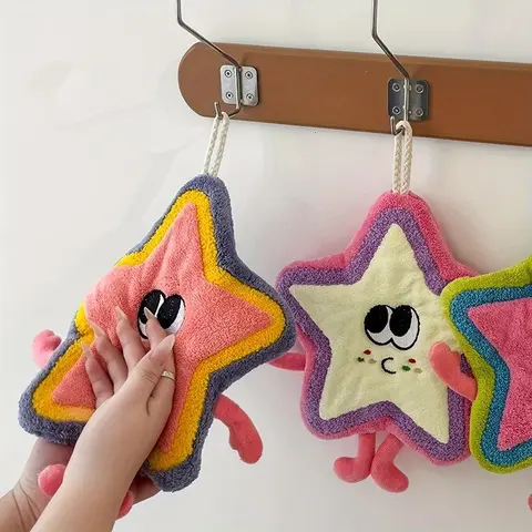 3Pcs Unisex Modern Star-Shaped Decorative Shower Towels, Soft Portable 3 Towels for Trips, Sports & Outdoor Leisure Essentials